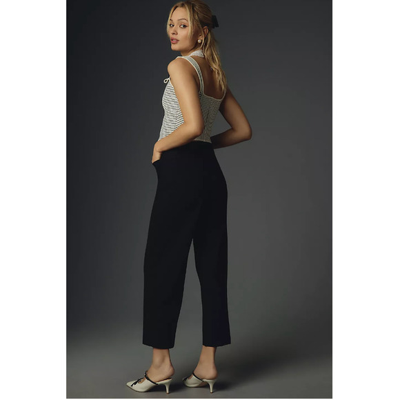 Anthropologie The Colette Cropped Wide-Leg Pants by Maeve 29 - Picture 2 of 5